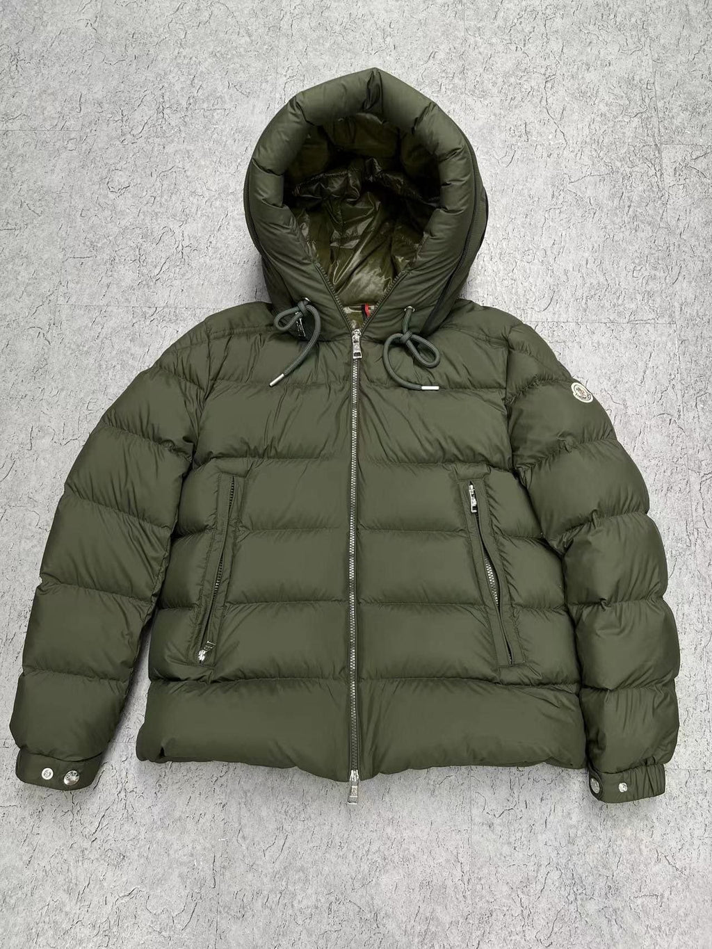 Moncler Hooded Short Down Coat — front