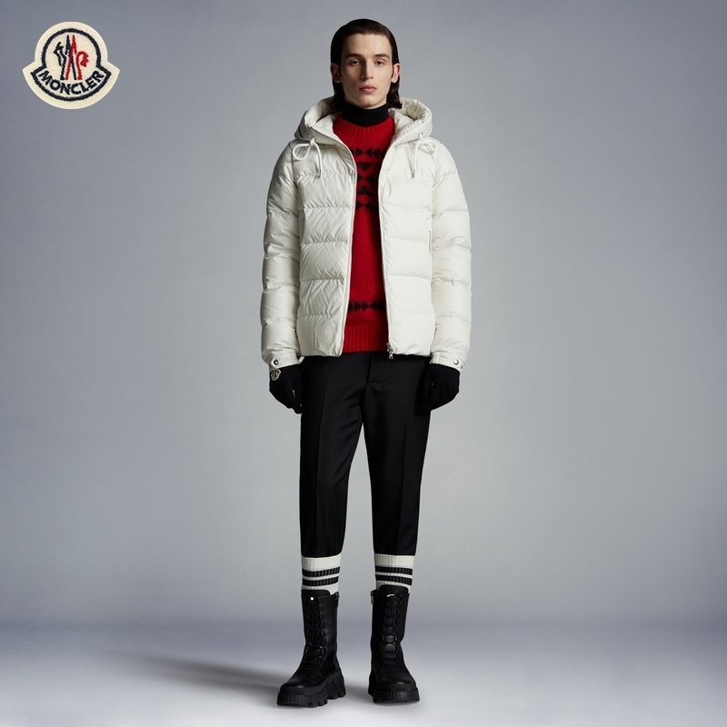Moncler Hooded Short Down Coat — context