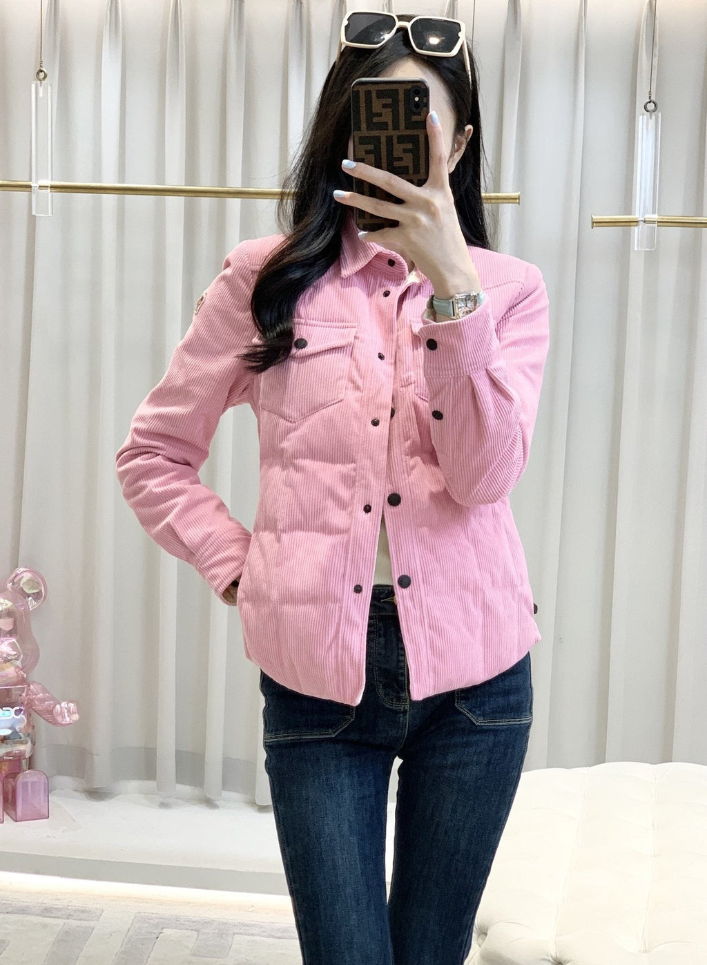 Moncler Quilted Shirt Coat — context