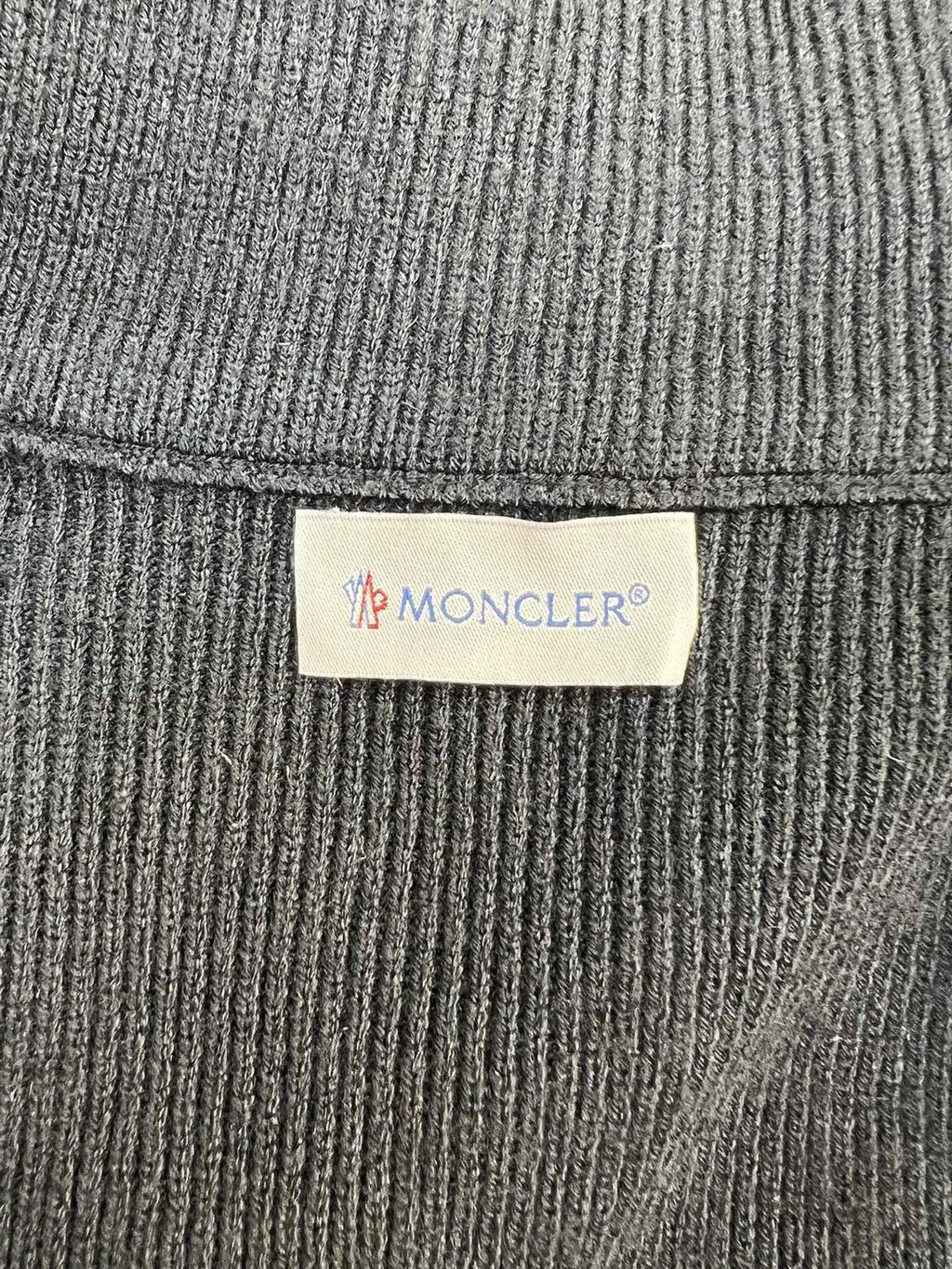 Moncler Knit Sleeve Down Jacket — neck_label