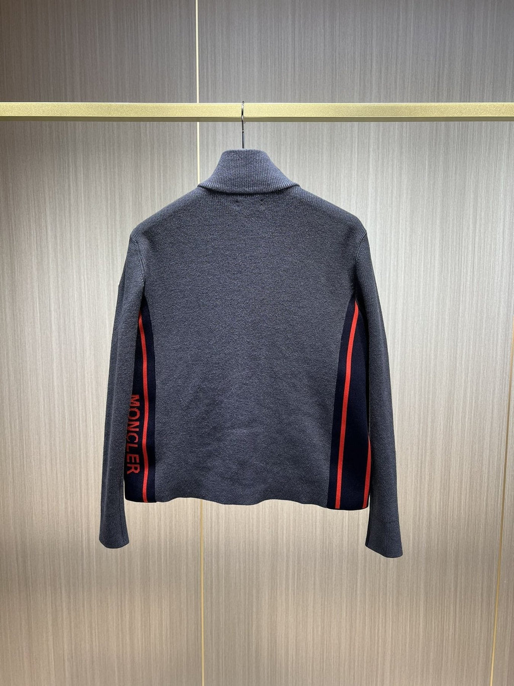Moncler Knit Sleeve Down Jacket — back