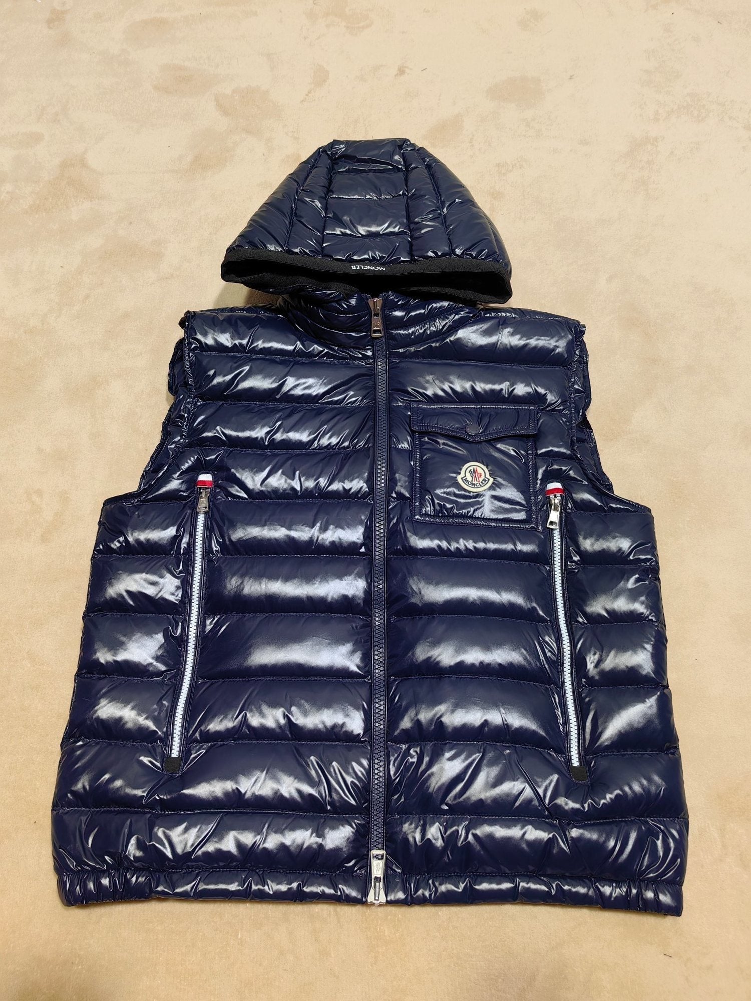 Moncler Hooded Quilted Down Vest — hero