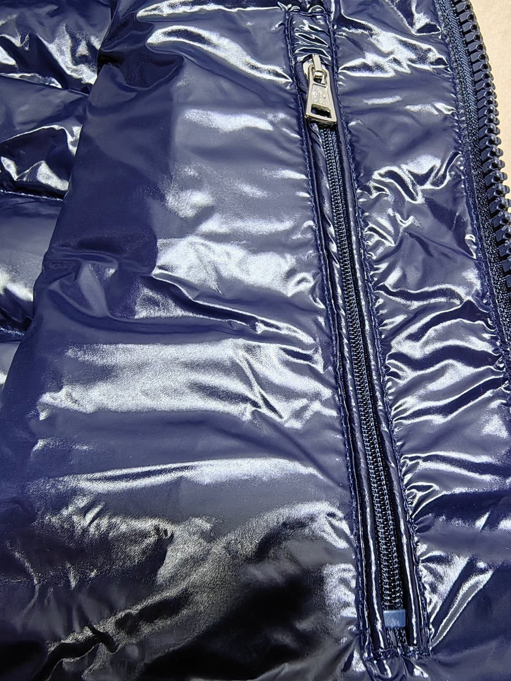 Moncler Hooded Quilted Down Vest — detail