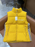 Moncler Striped-Panel Quilted Puffer Vest — hero
