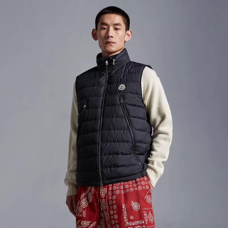 Moncler Hidden Lettering Down Vest — context