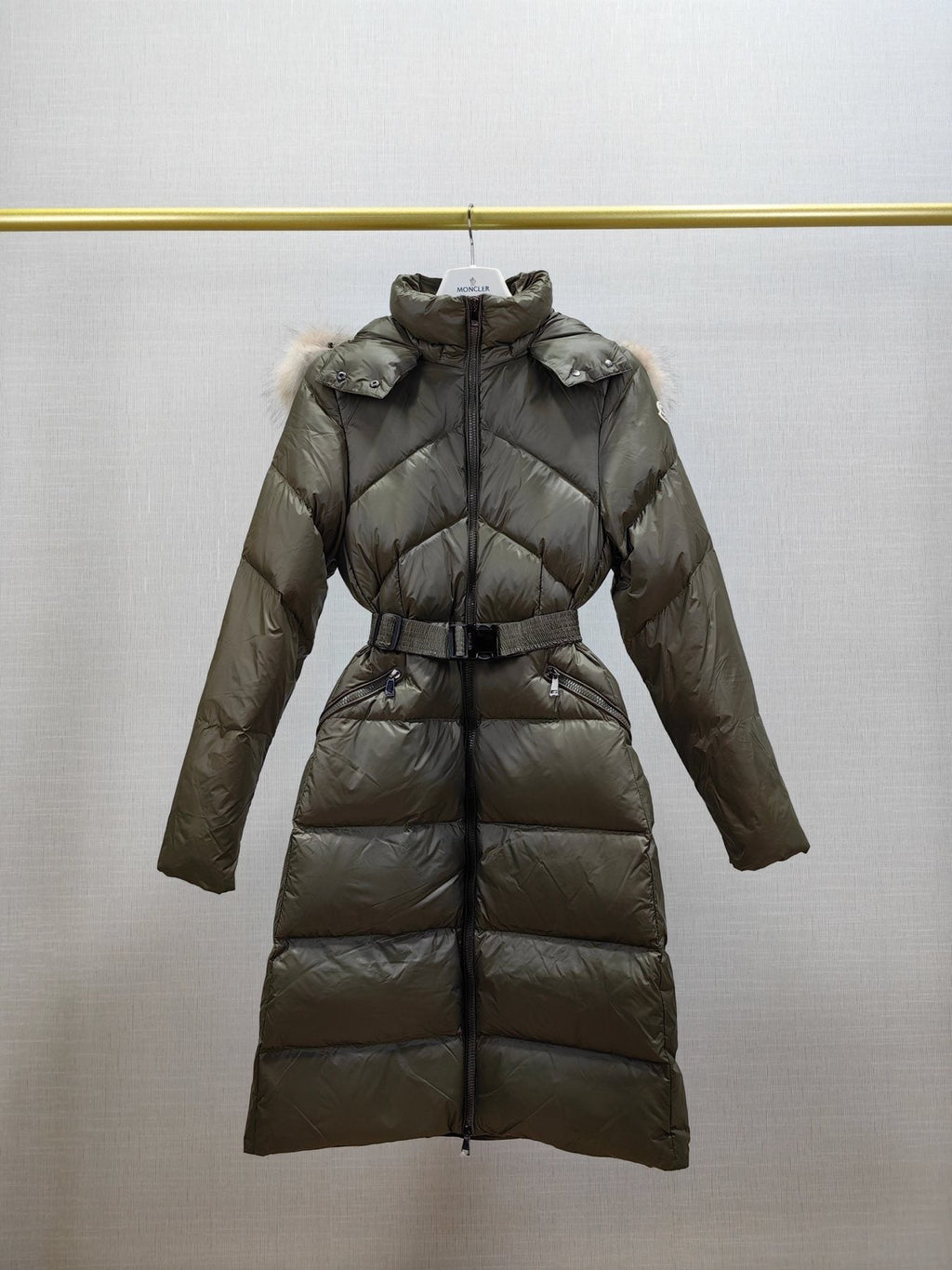 Moncler Lalteron Women's Long Down Coat — front