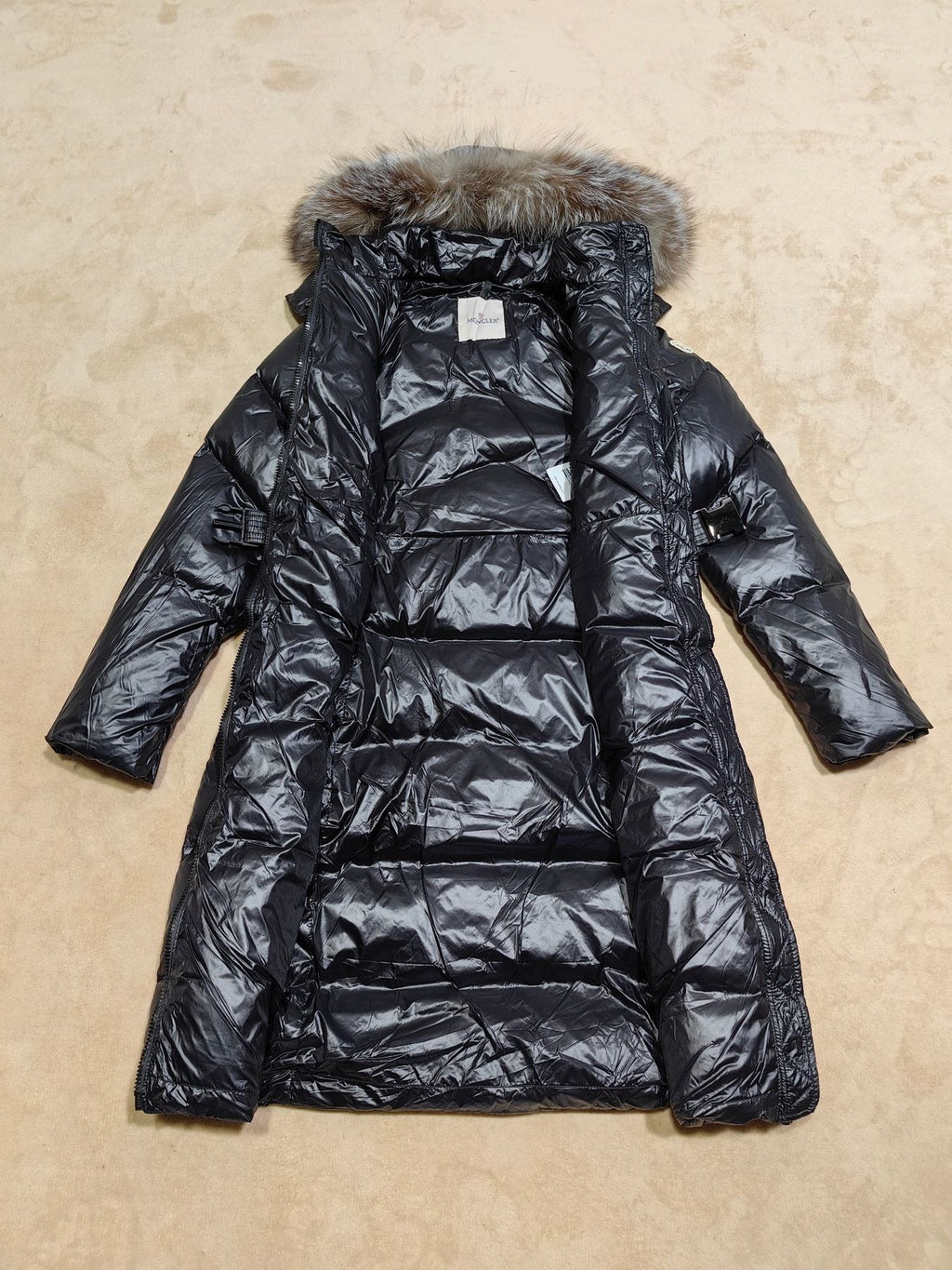 Moncler Lalteron Women's Long Down Coat — detail