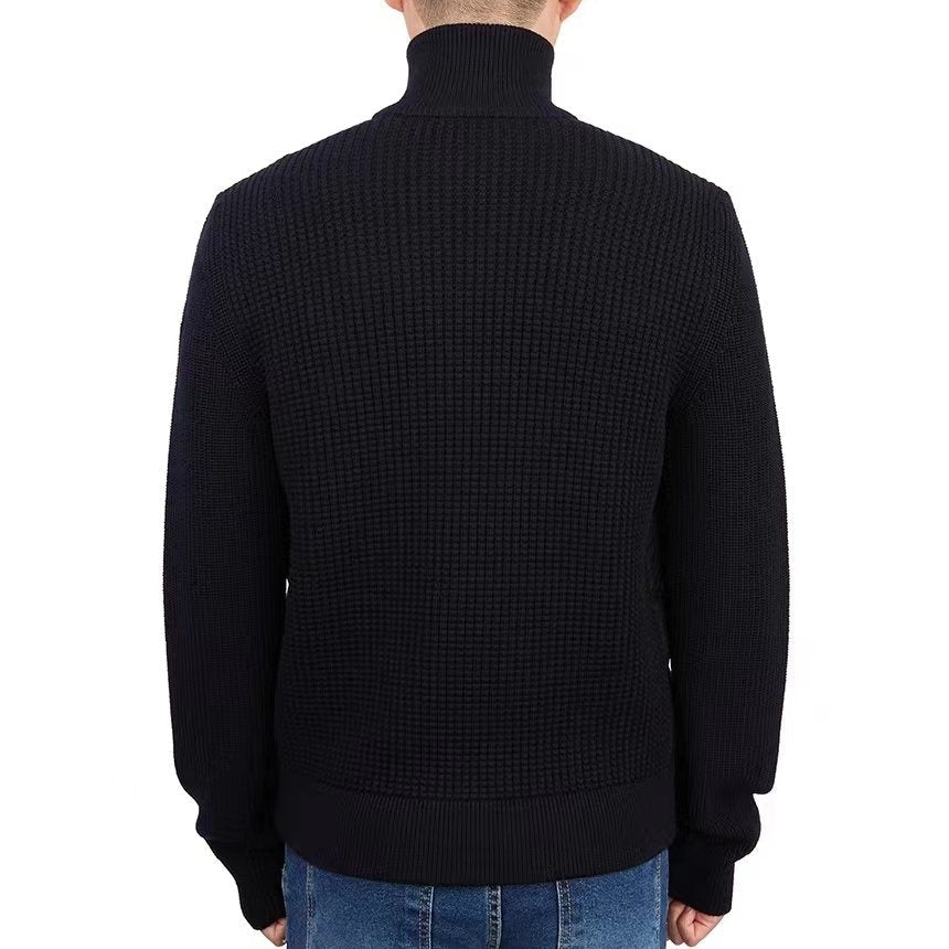 Moncler Quilted Knit-Sleeve Down Jacket — back