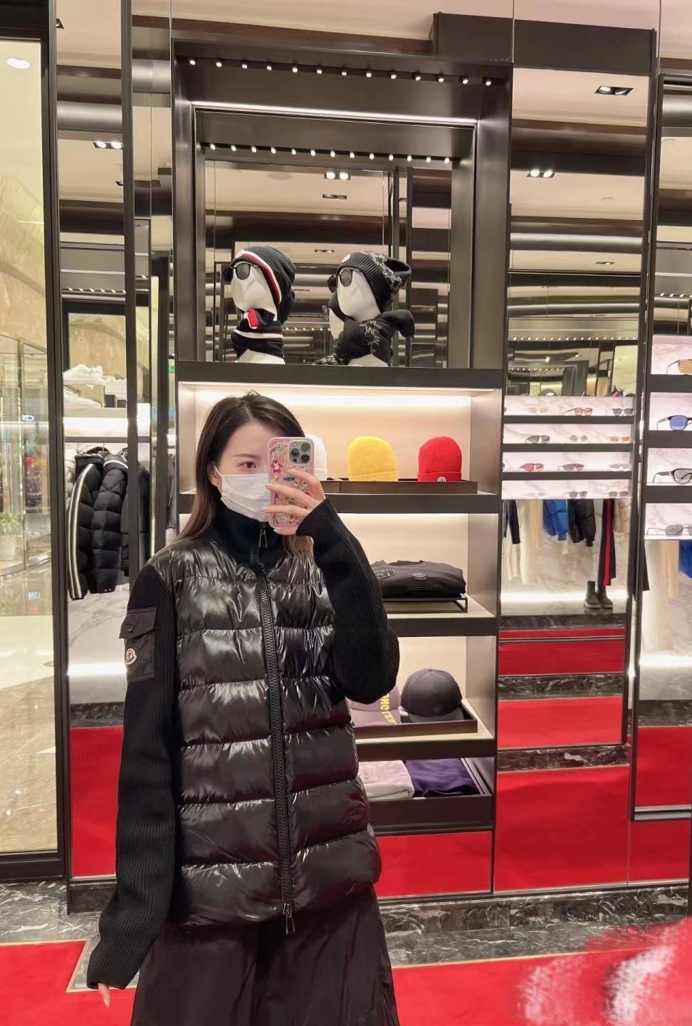 Moncler Hybrid Padded Knit Jacket — context