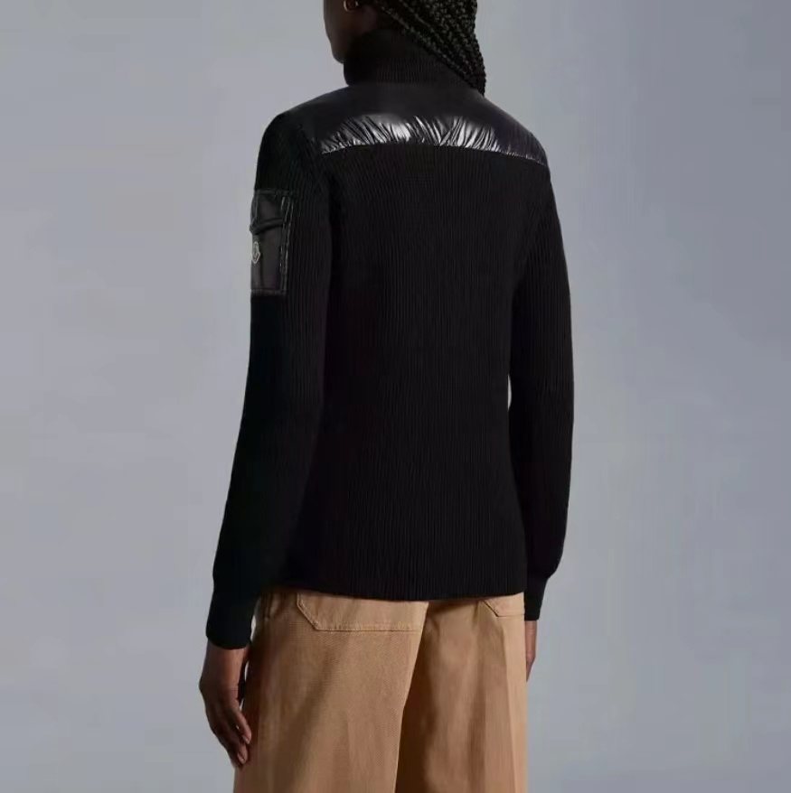 Moncler Hybrid Padded Knit Jacket — back