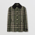 Burberry Green Check Quilted Jacket — hero