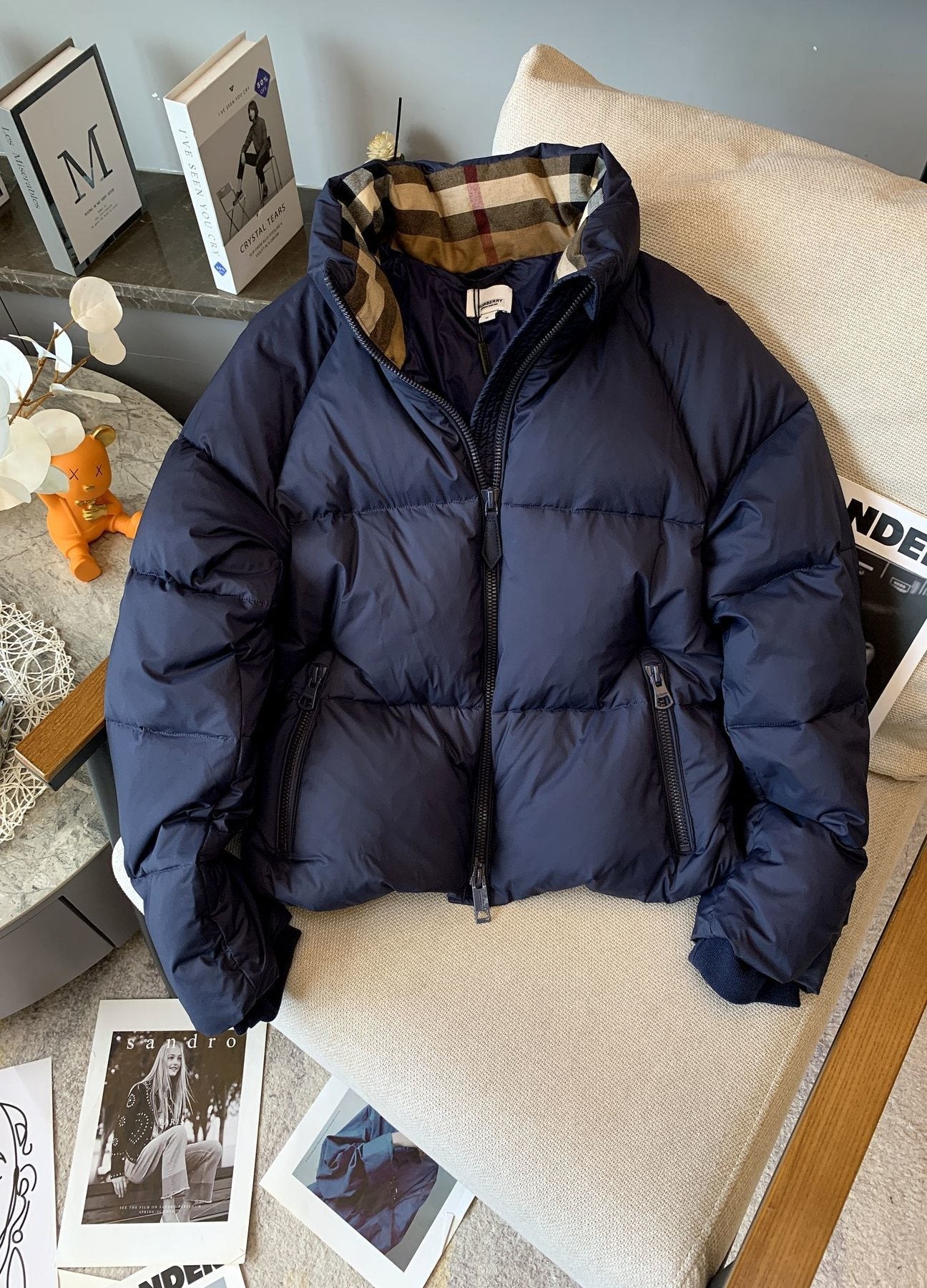 Burberry Short Quilted Puffer Jacket — front