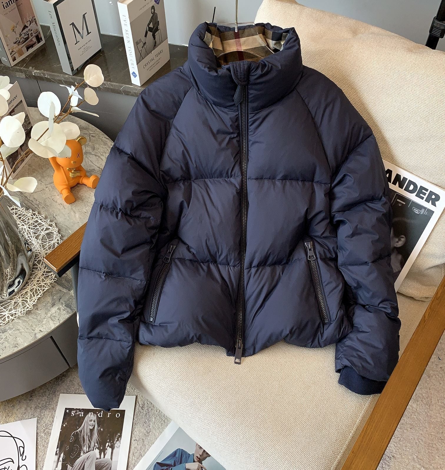 Burberry Short Quilted Puffer Jacket — hero