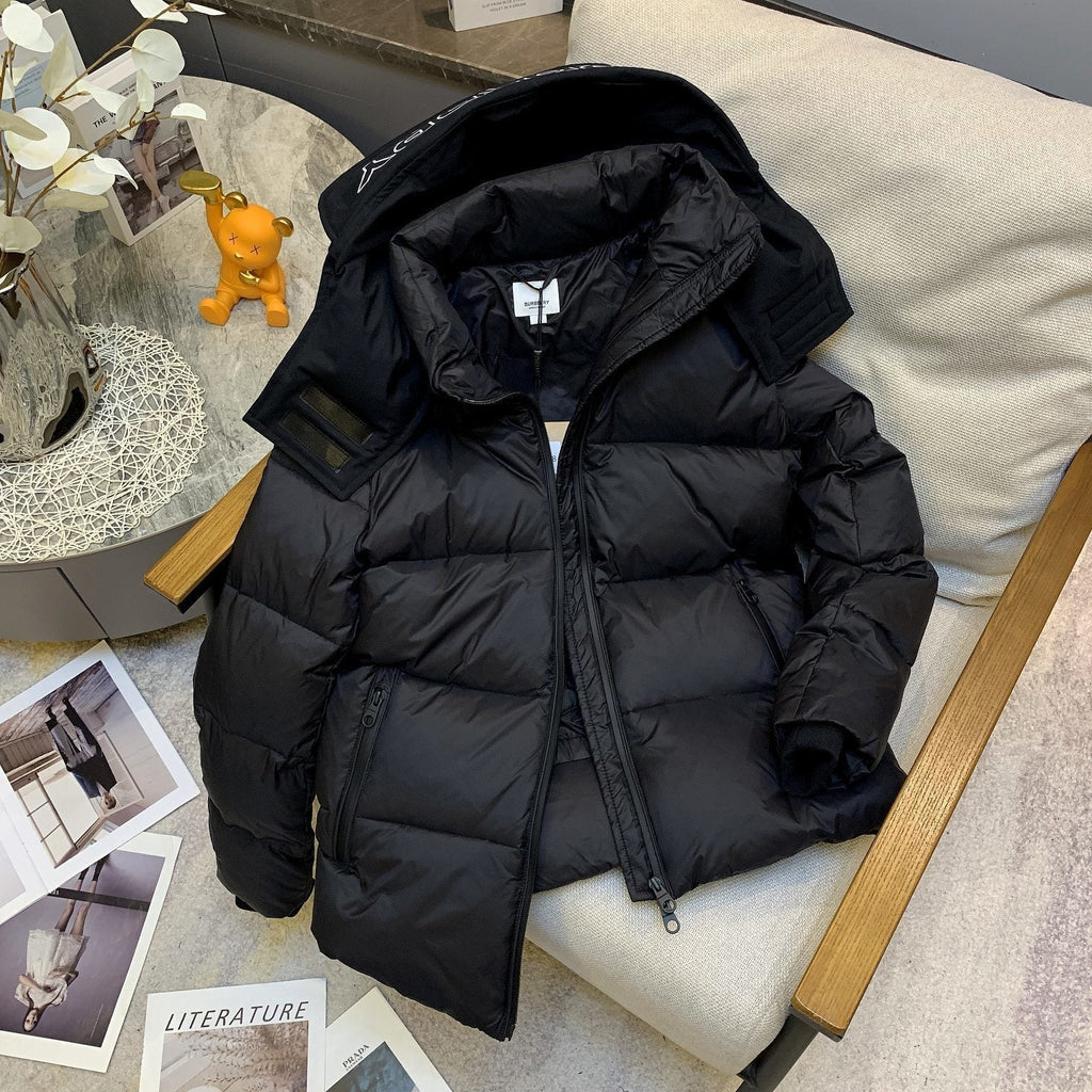 Burberry Hooded Short Down Jacket — front