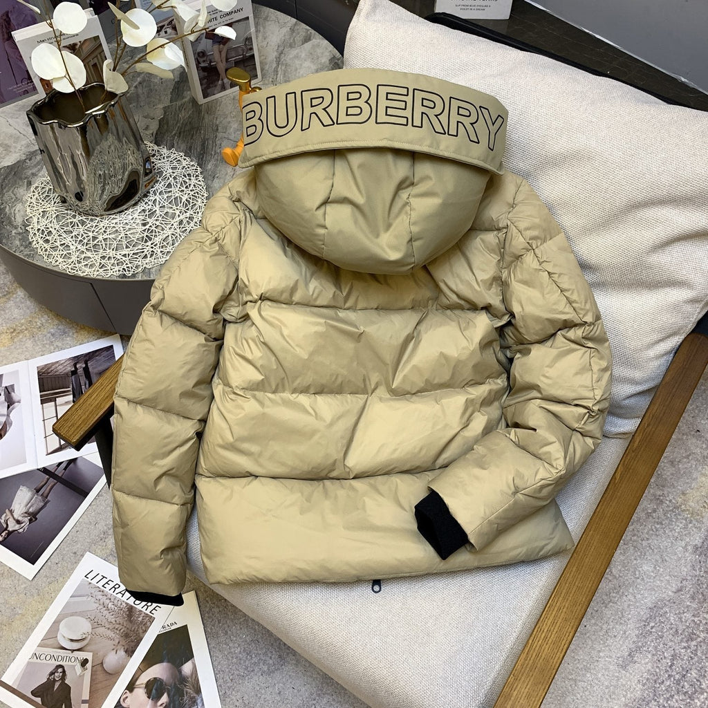 Burberry Hooded Short Down Jacket — back
