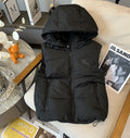 Burberry Pegasus-Emblem Hooded Down Vest — hero