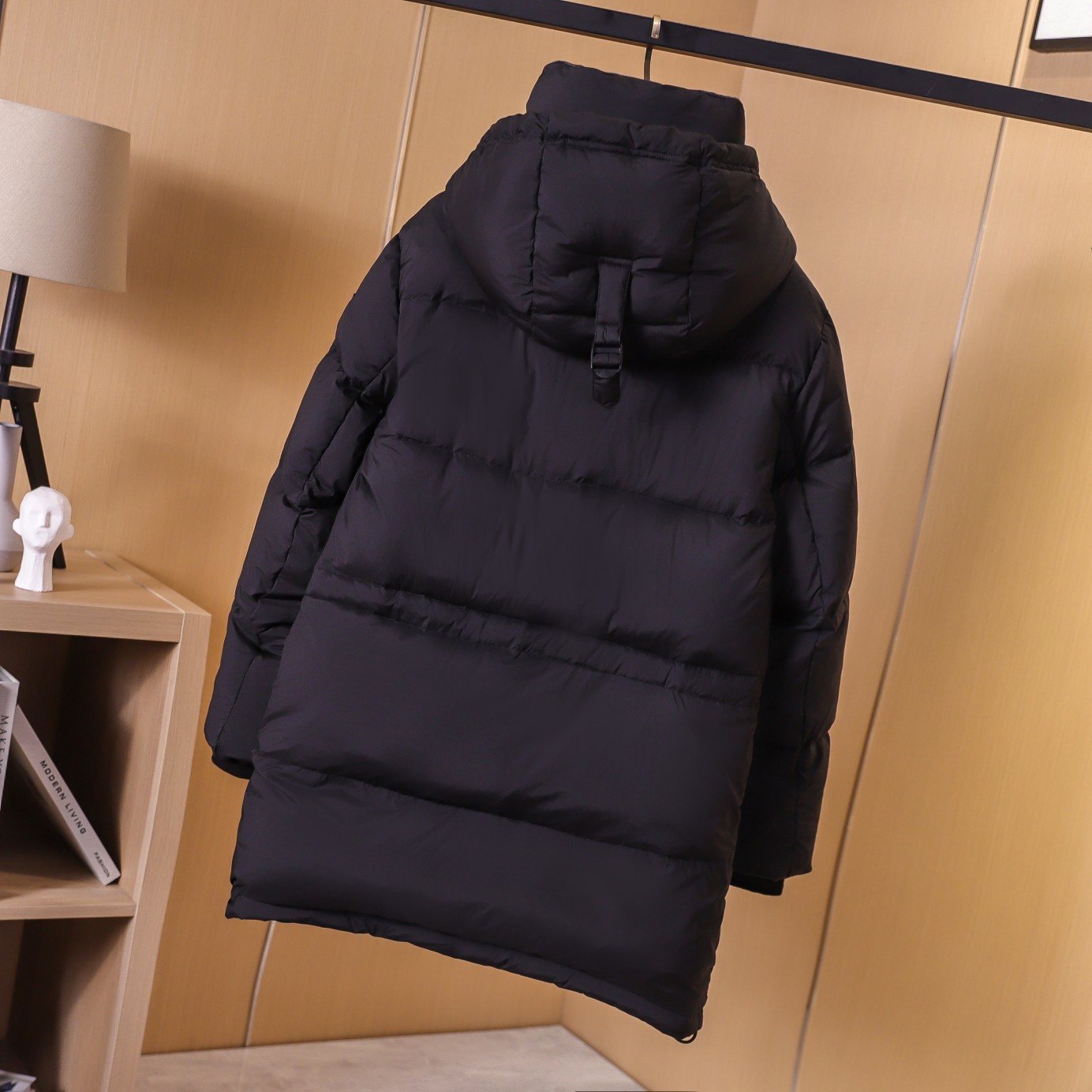 Burberry Unisex Hooded Long Down Jacket — back