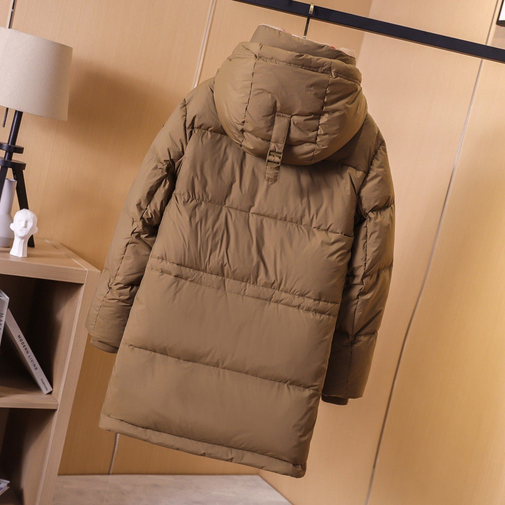 Burberry Unisex Hooded Long Down Jacket — back