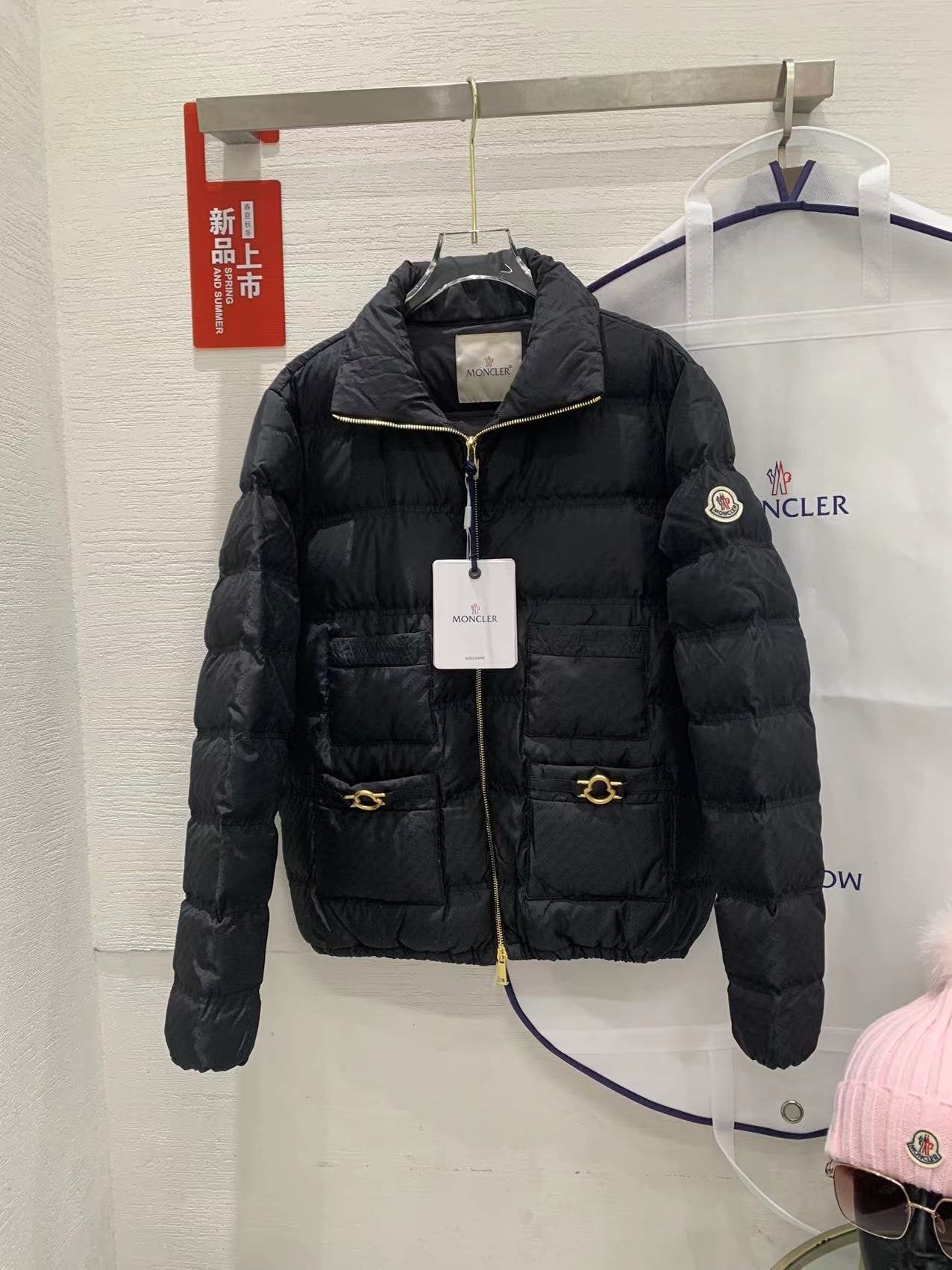 Moncler Multi-Pocket Quilted Puffer Coat — front