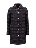 Moncler Women's Long Quilted Button-Front Down Coat — front