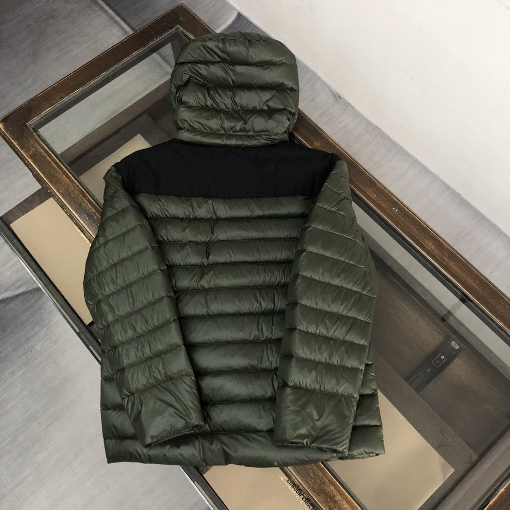 Burberry Contrast Panel Hooded Puffer Jacket — back