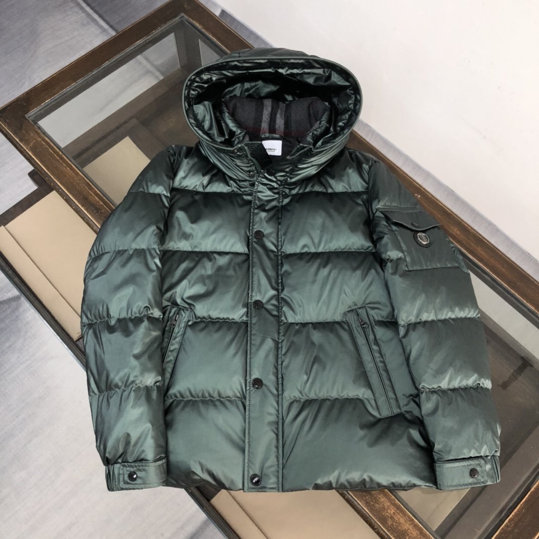 Burberry Glossy Hooded Puffer Jacket — hero