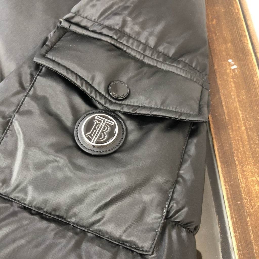 Burberry Glossy Hooded Puffer Jacket — detail