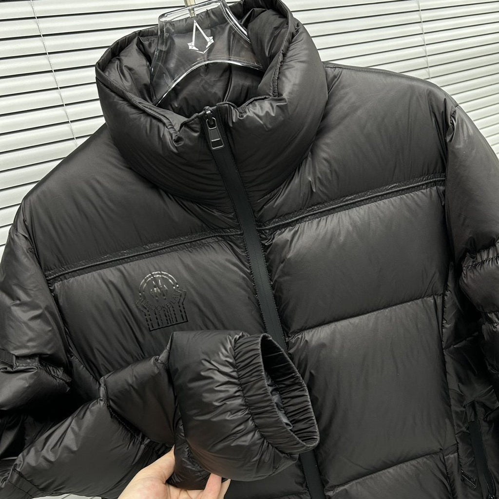 Moncler High-Collar Puffer Coat — detail