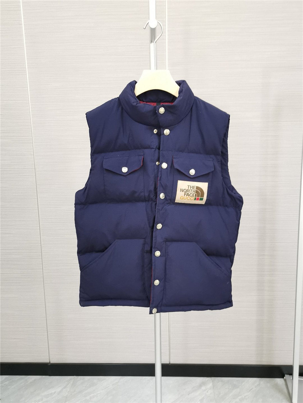 The North Face Gucci Padded Snap-Front Vest — hero