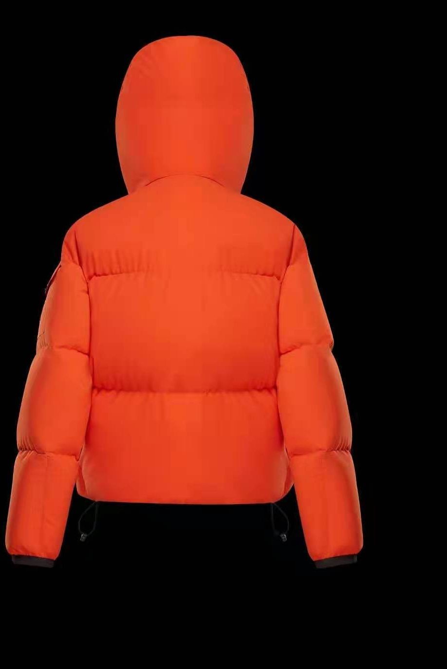 Moncler Cropped Hooded Puffer Coat — back