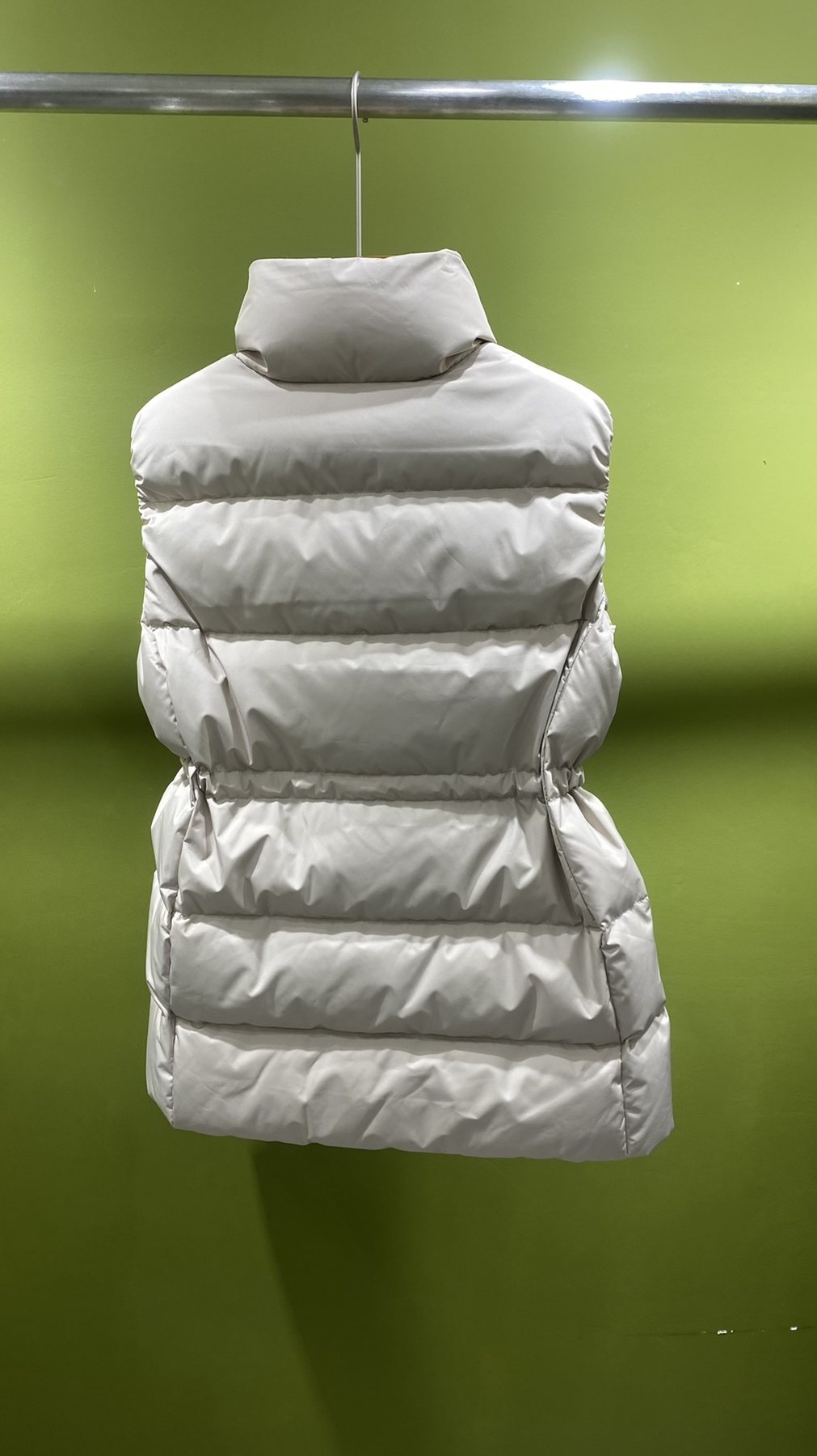 Moncler Longline Quilted Down Vest — back