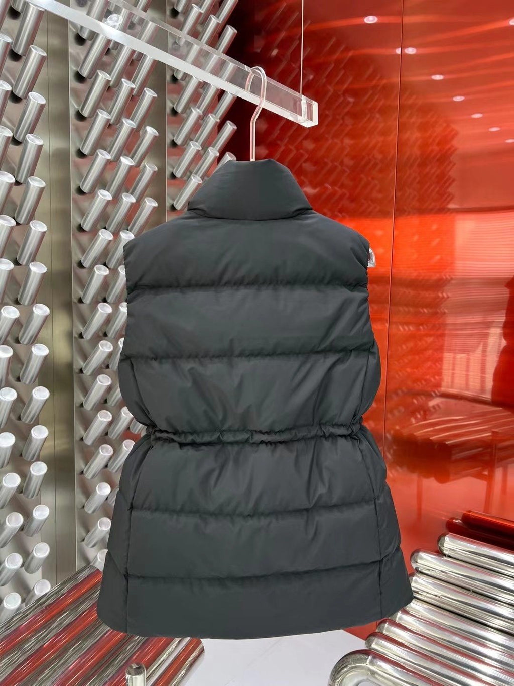 Moncler Women's Quilted Zip-Front Vest — back