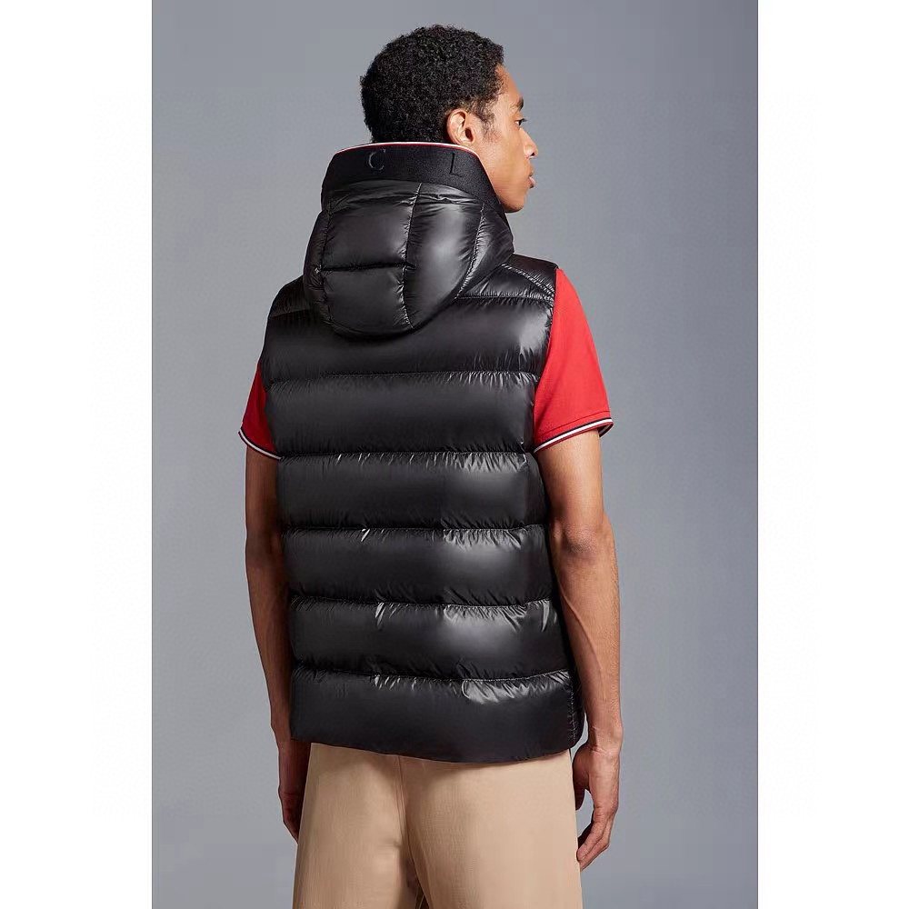 Moncler Hooded Quilted Down Vest — context