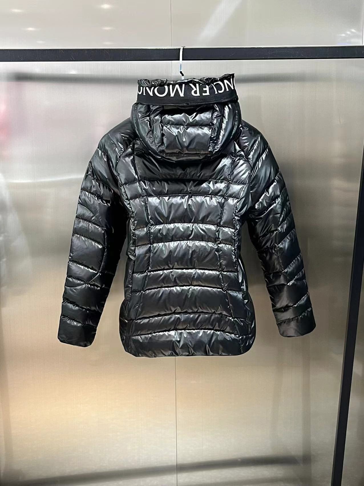 Moncler Quilted Hooded Puffer Coat — back