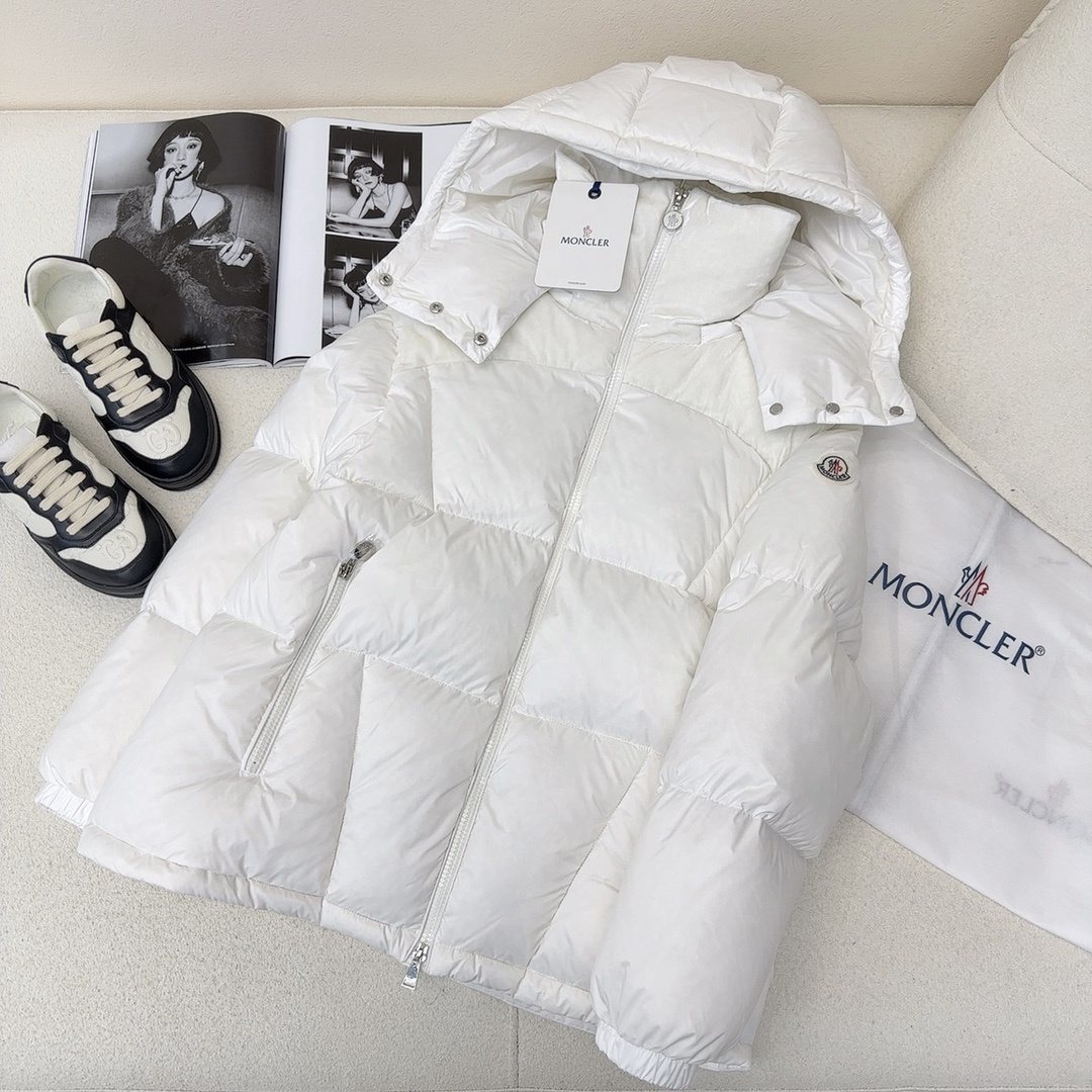 Moncler Hooded Quilted Puffer Coat — front