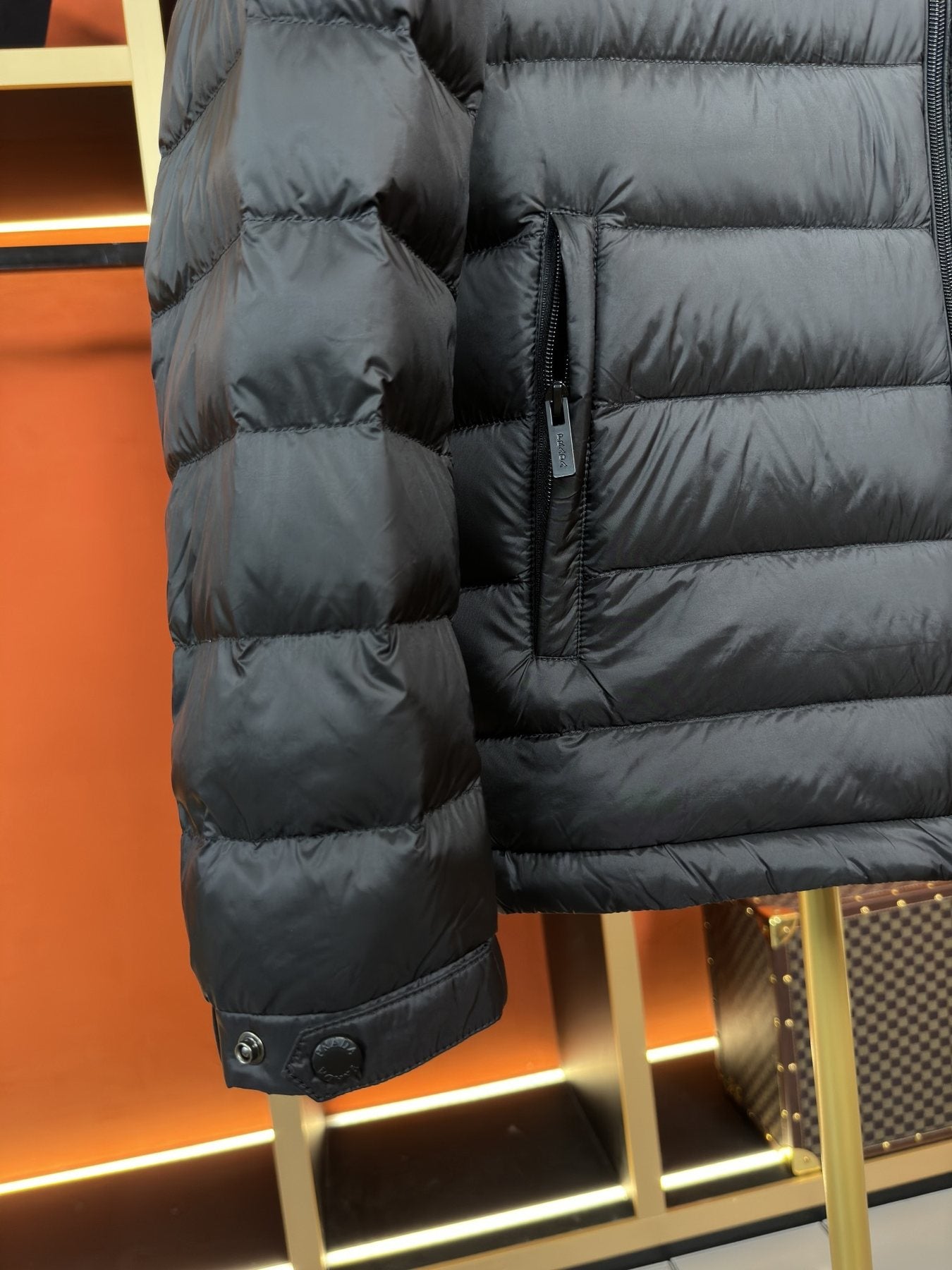 Prada Quilted Puffer Jacket — detail