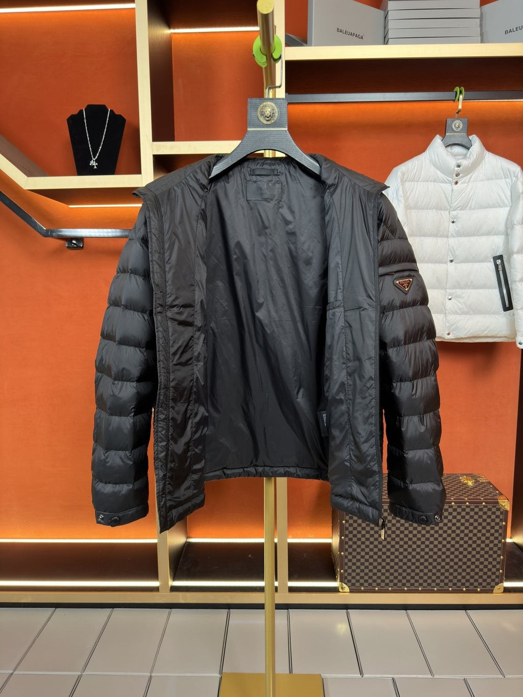 Prada Quilted Puffer Jacket — detail