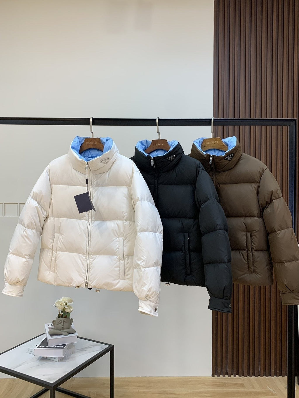 Prada Reversible Quilted Puffer Jacket — comparison