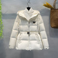 Prada Belted Hooded Puffer Jacket — hero