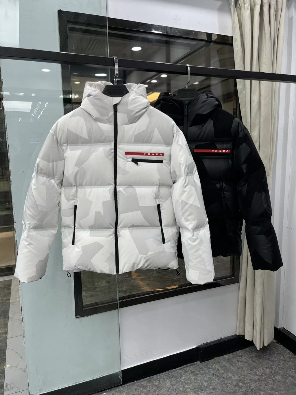 Prada Women's Camouflage Short Down Jacket — front