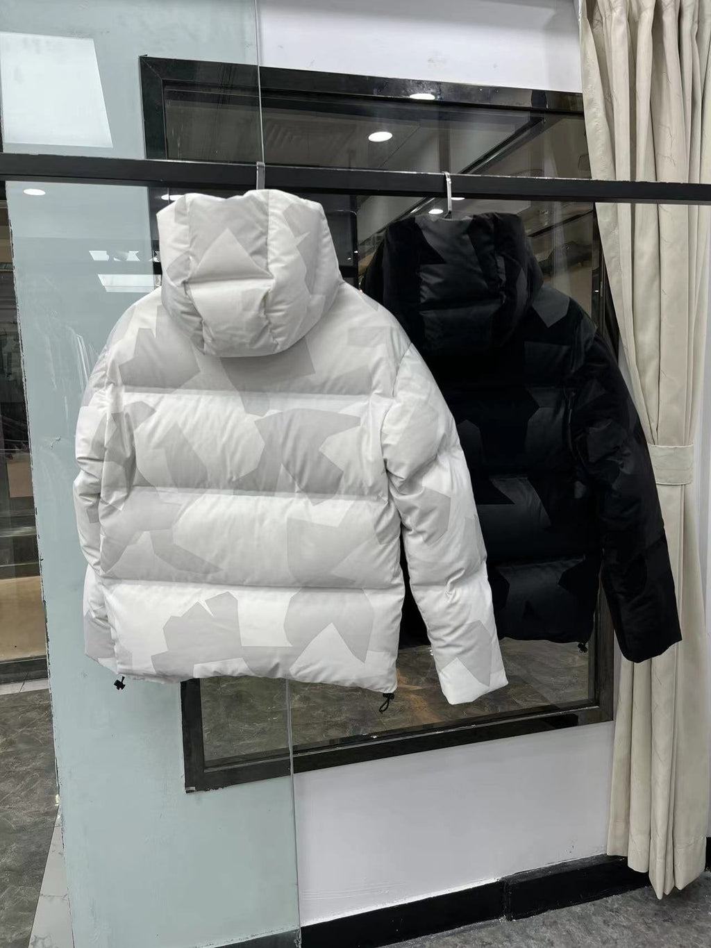 Prada Women's Camouflage Short Down Jacket — back
