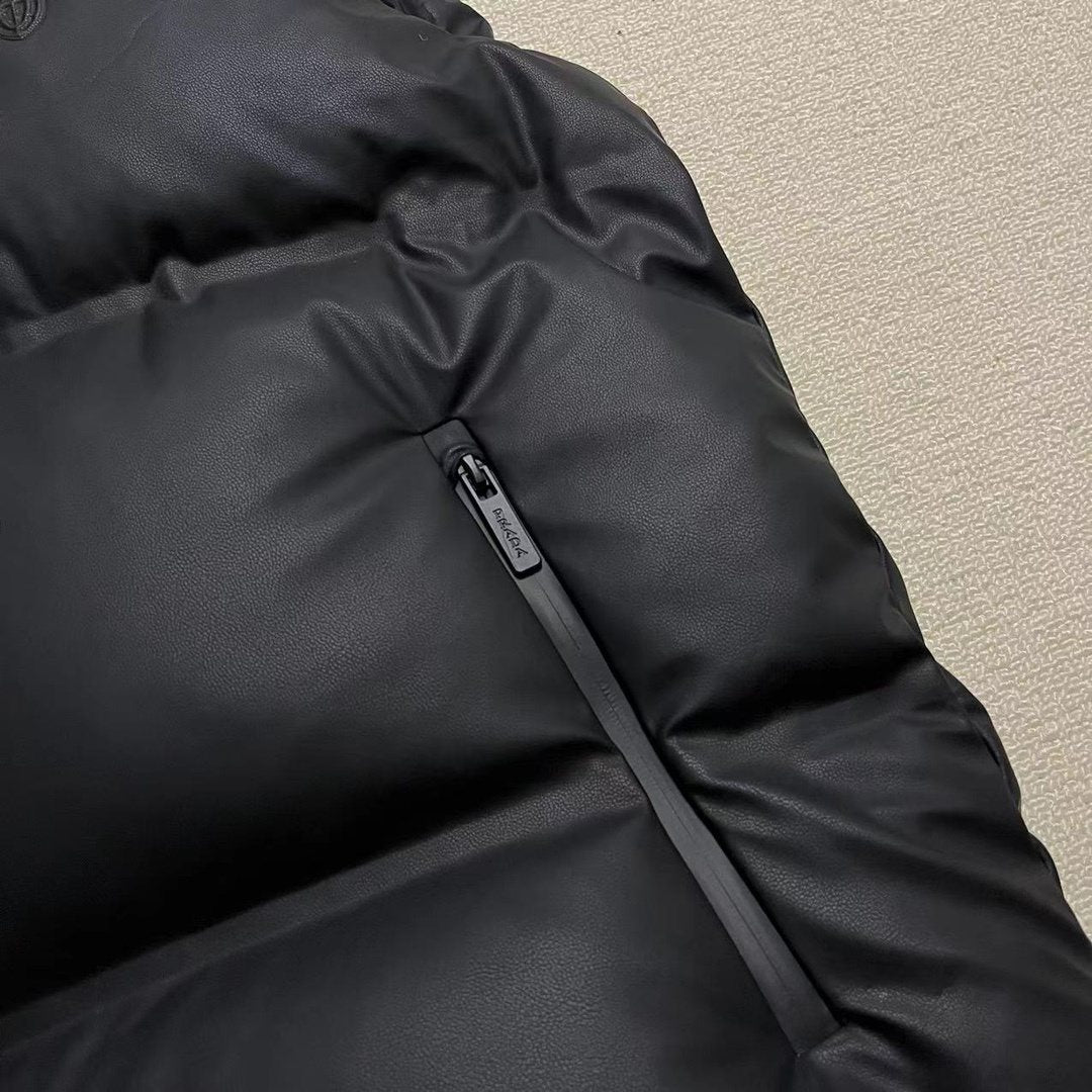 Prada Black Quilted Padded Vest — detail