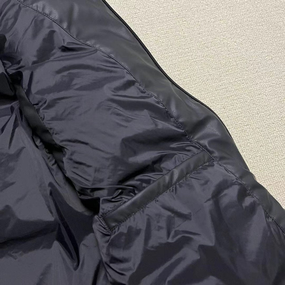 Prada Black Quilted Padded Vest — detail