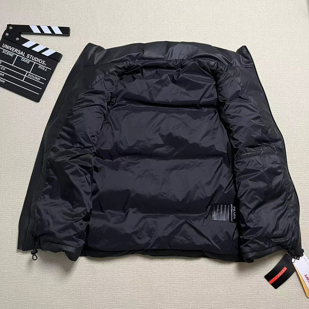 Prada Black Quilted Puffer Jacket — back