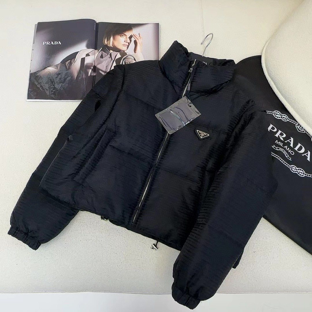 Prada Cropped Quilted Puffer Jacket — hero