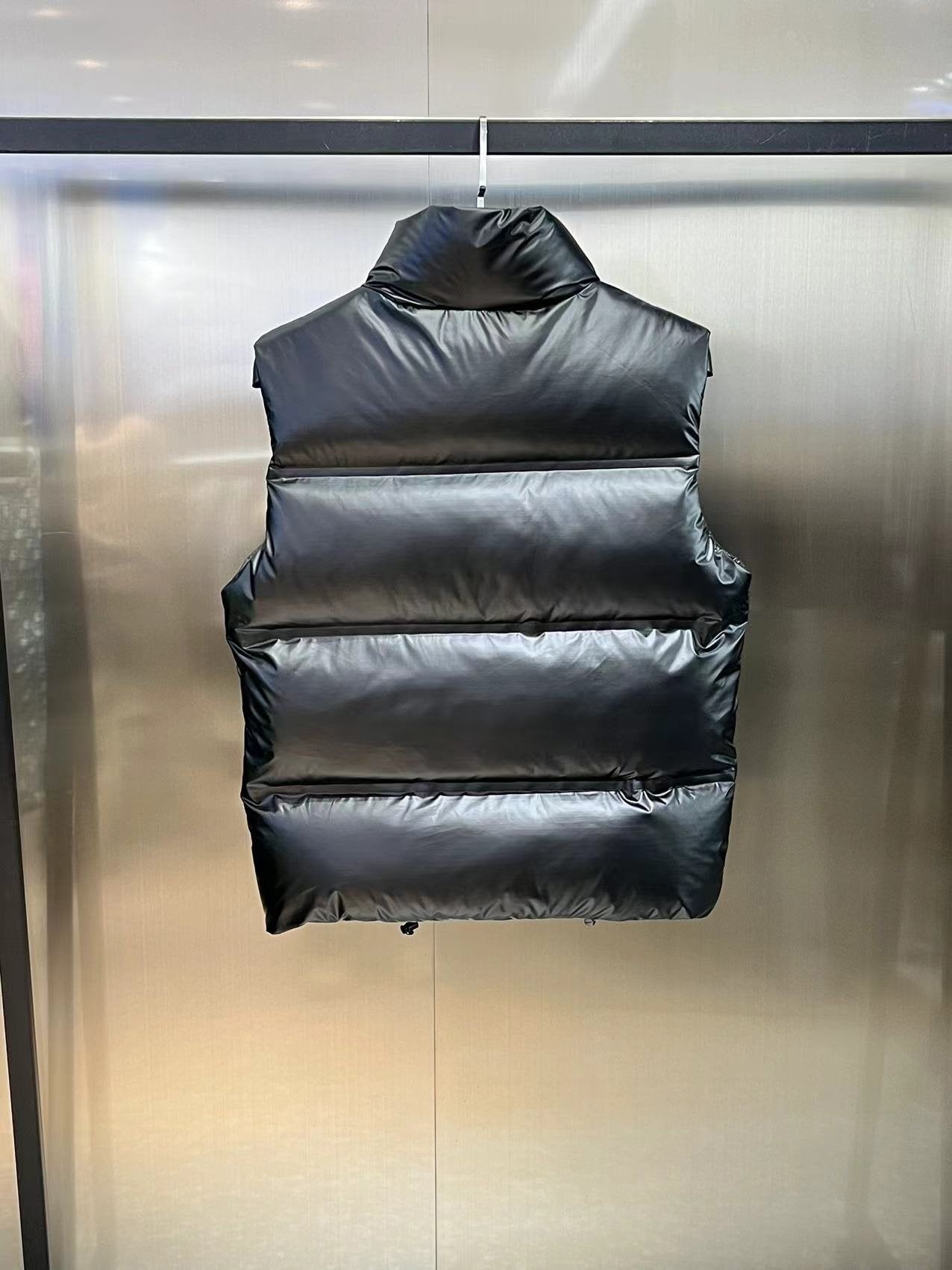 Prada Red-Badge Quilted Down Vest — back