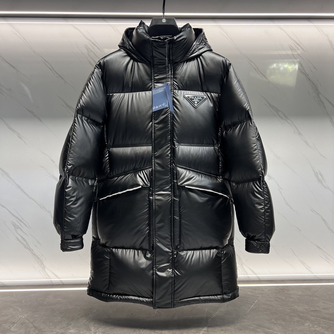 Prada Hooded Quilted Puffer Jacket — hero