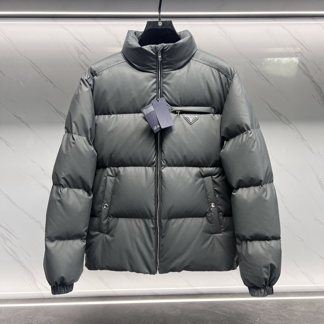 Prada Quilted Stand-Collar Puffer Jacket — hero