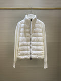 Moncler Women's Knit-Sleeve Hybrid Puffer Jacket — hero