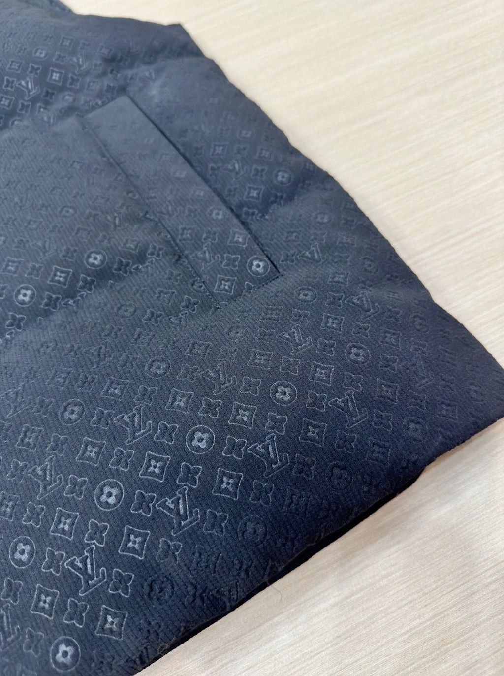 LV Reversible Monogram Puffer Vest — fabric_closeup